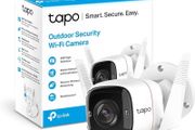 Tapo Outdoor Security Camera, Weatherproof, No Hub Required, Works with Alexa &amp; Google Home, 3MP Ultra-High Definition, Automatic Siren, 2-way Audio, SD Storage