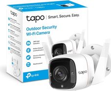 Tapo Outdoor Security Camera, Weatherproof, No Hub Required, Works with Alexa & Google Home, 3MP Ultra-High Definition, Automatic Siren, 2-way Audio, SD Storage