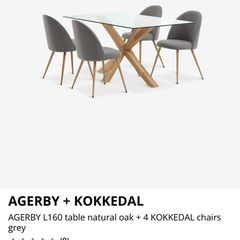 table and 4 chairs