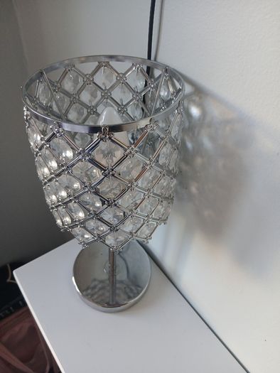 Crystal effect table lamps - set of 2