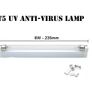 UVC Quartz Lamp Ultraviolet Germicidal Light 6W 220V UV Light Sterilizer T5 Bulb Ozone Bactericidal Lamp Kill Dust Mite Image 2