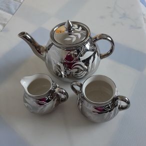 Teapot Set 1950s Lustre Ware