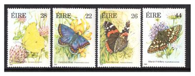 1985 Ireland Fauna & Flora: Butterflies Commemorative Stamps Mint Never Hinged (MNH)