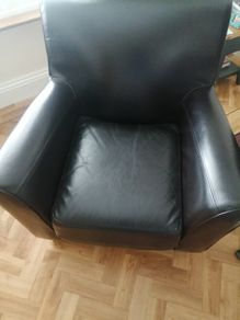 Faux leather chairs