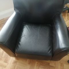 Faux leather chairs