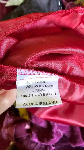 Avoca Raspberry pink purple skirt and top wool set