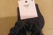 Black lace ladies socks