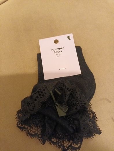 Black lace ladies socks