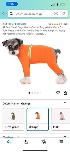 Bear Small Dogs Winter Clothes,Dog Winter Warm Coat Soft Fleece with Reflective Zip Dog Onesie Jumpsuit, Puppy Pet Pajamas Costume Apparel (Blue, L)