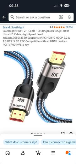 Hdmi 8K 10m Cable