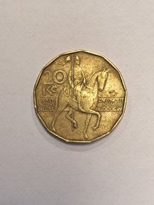 Czech republic 20 korun coin