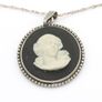 Signed Sterling Silver Wedgwood Necklace, London 1973 Image 2