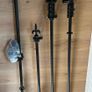 Curtain Poles (3) Metal Black Image 3