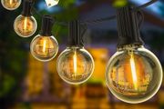 Lights Outdoor 200FT, Outdoor Lights Mains Powered Waterproof with 100+4 Shatterproof Plastic LED G40 Bulbs for Outside Garden, Party, Patio, Wedding, Party, Terrace