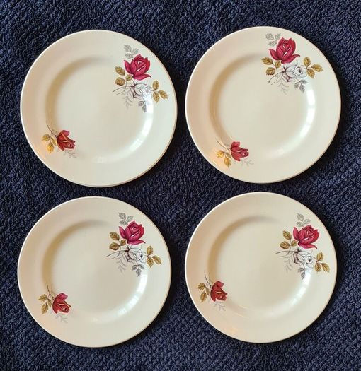 Carrigaline Pottery - Rose Floral Design - tea set pieces