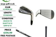 Srixon ZXiU Utility #3 Iron 20 Degree / MMT UT 80 Stiff
