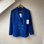 BNWT Saint + Sofia Cambridge Double Breasted Blazer Royal Blue / Sapphire UK10 Image 2