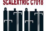 Scalextric C7018: 2x Grid Half Straights Track    (c8207)