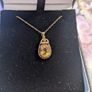 9 carat gold necklace with citrine stone Image 2