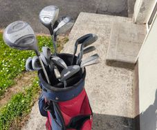 Golf Clubs and bag