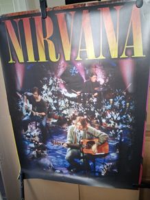 Nirvana Poster. Iconic MTV Nirvana Unplugged In New York 1994 Poster. Collect In Dublin Or Receive Via Post.