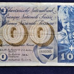 Switzerland 100 Franc Banknote 1954-1977