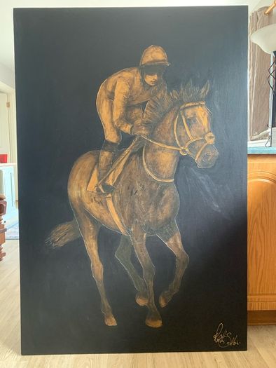 Large unique original oil painting. Stunning