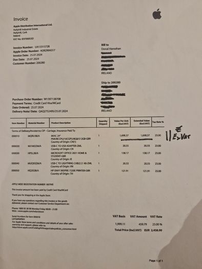 iMAC 24" - 99% New (unboxed, but unused)