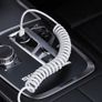 USB Cable For iPhone 14 13 12 11 XR X 7 iPad Charger Spring Coiled Original Lead Image 2