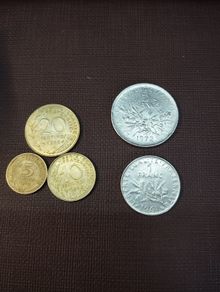 France Francs and Centimes coin set