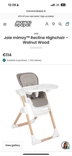 Joie Mimzy Highchair