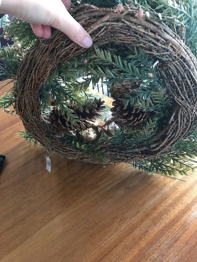 Blush tone festive wreath