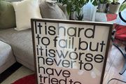 Framed Wall Art Print (Theodore Roosevelt Quote)