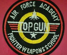 United States, top gun airforce academy,embroidered patch.