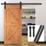 4 ft / 122 cm Sliding Barn Door Kit Set Image 8