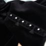 VINTAGE Official black velvet bow bardot Sz 12UK ( Fit 8-10UK) Image 3
