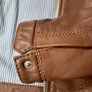 Massimo Dutti Nappa leather biker Jacket Image 4
