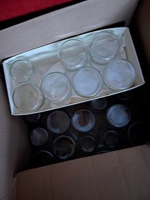 Little glass jars for wedding or other event