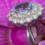 Vintage Aquamarine and Diamond 18ct Gold Cluster Ring Image 2