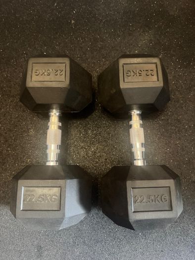 22.5KG Hex Dumbbells Pair - 45KG Total Weight