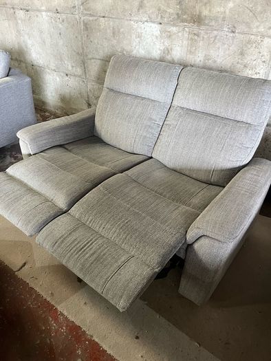 Grey 2 seater recliner set