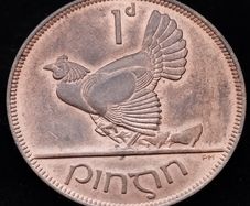 [#2637] - Ireland 1935 | Irish 1d | Irish One Penny | KM.3 | UNC