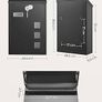 NEW SALE | Modern Wall Mounted Post Box with Viewing Windows, Nameplate, Lock with Copper Core, Easy to Install, Black Image 3
