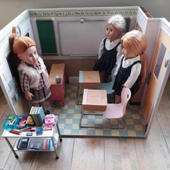 Our Generation School & 3 dolls