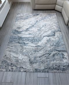 Navy Marble Design Rug 160 x 230cm