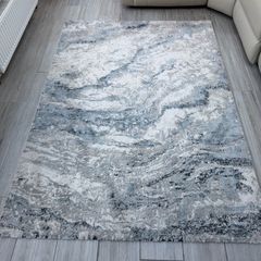 Navy Marble Design Rug 160 x 230cm
