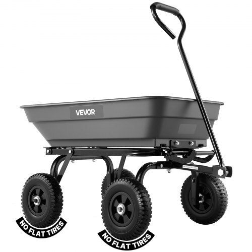 Garden Dump Cart 181kg - No-Flat Wheels