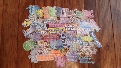 50pcs Motivational Quotes Stickers Decals