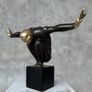 Large Diving Swimmer (38cm) - Bronze With Polished Accents Image 2