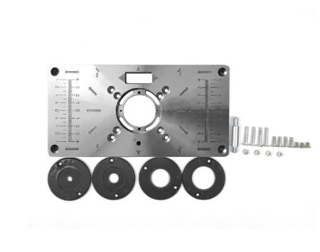 BRAND NEW Multifunctional Aluminum Router Table Insert Plate Trimmer Engraving Machine Woodworking Bench Router Plate